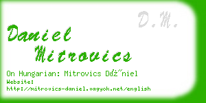 daniel mitrovics business card